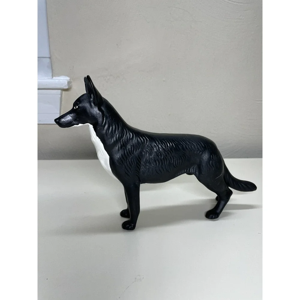 Black German Shepherd Dog Porselain Figurine 7